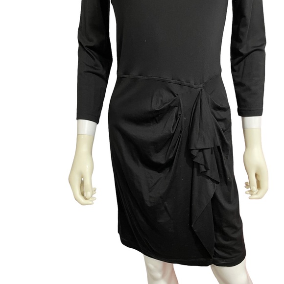DKNY “little Black dress size small Donna Karan New York body Ruffle - Picture 3 of 5